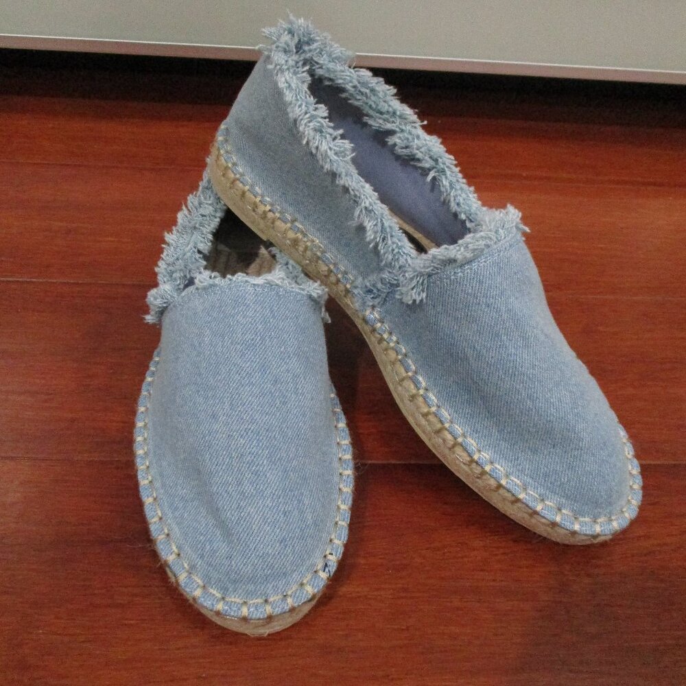 Zara Denim Espadrille Flats
